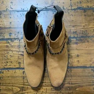 Zara | Shoes | Zara Buckle Chain Chelsea Boots | Poshmark display picture 2